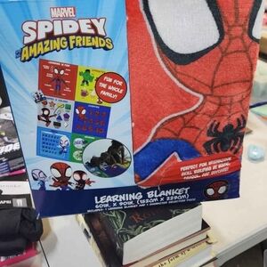 Marvel Spidey and His Amazing Friends Learning Blanket - Red and Blue